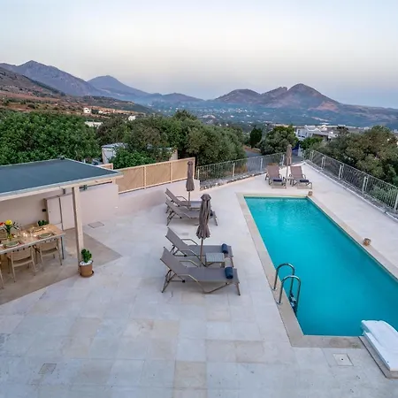 Aloni Villa With 180° Seaview, Private Pool & Bbq, 2Km From Beach Plakias Exterior photo