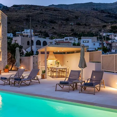 Aloni Villa With 180° Seaview, Private Pool & Bbq, 2Km From Beach Plakias Exterior photo
