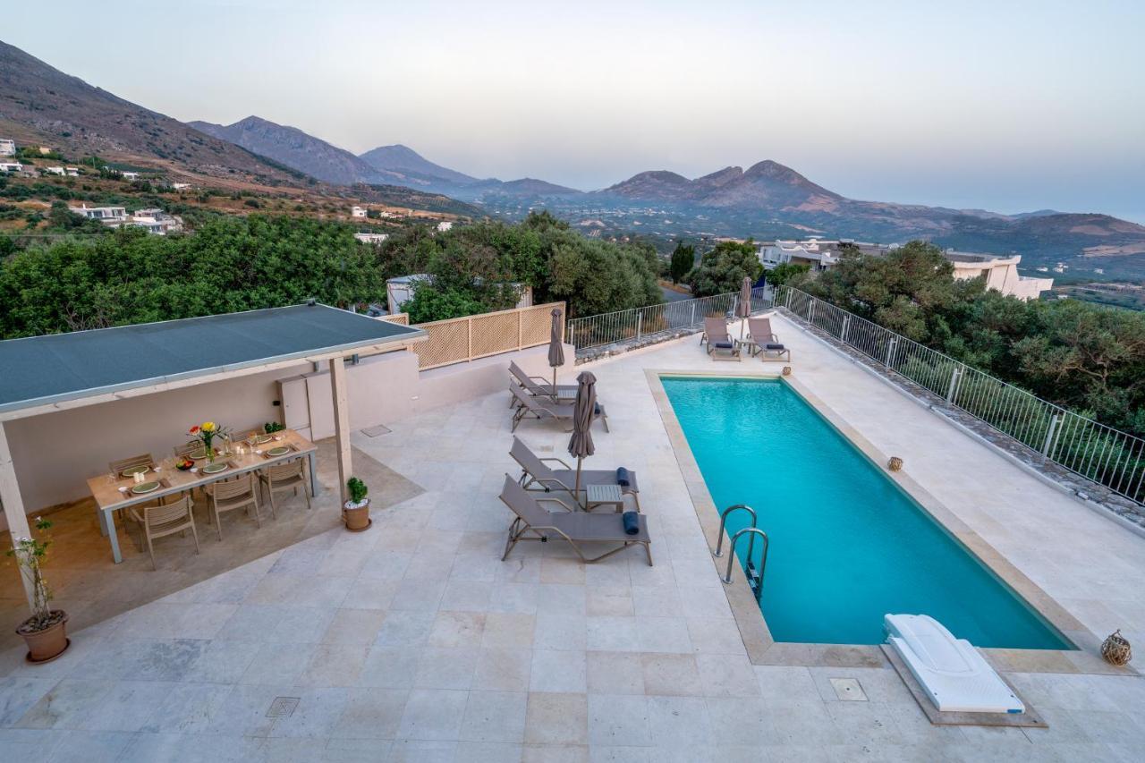 Vila Aloni With 180° Seaview, Private Pool & Bbq, 2km From *