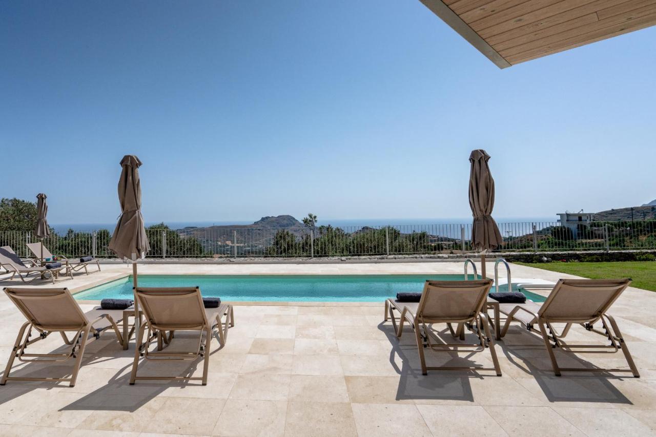 Aloni With 180° Seaview, Private Pool & Bbq, 2km From Villa Plakias