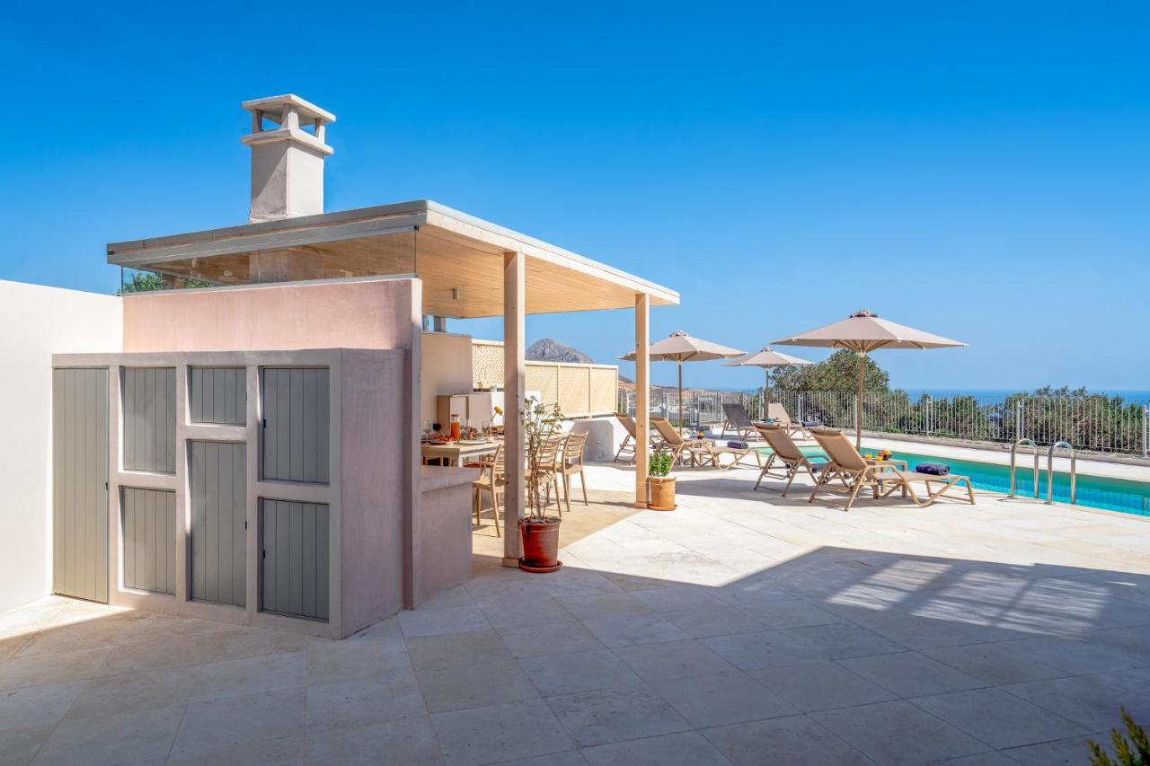 Villa Aloni With 180° Seaview, Private Pool & Bbq, 2km From *