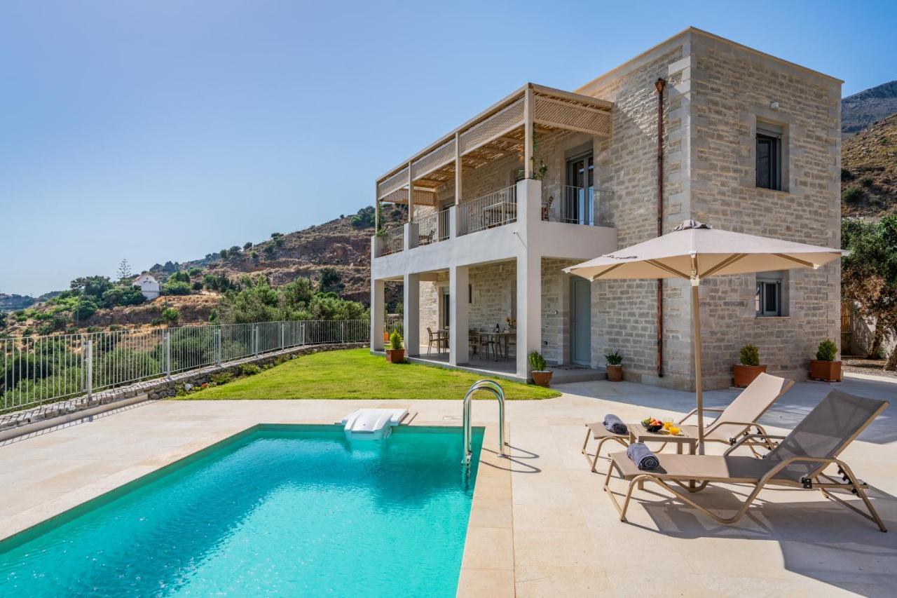 Aloni With 180° Seaview, Private Pool & Bbq, 2km From Villa Plakias