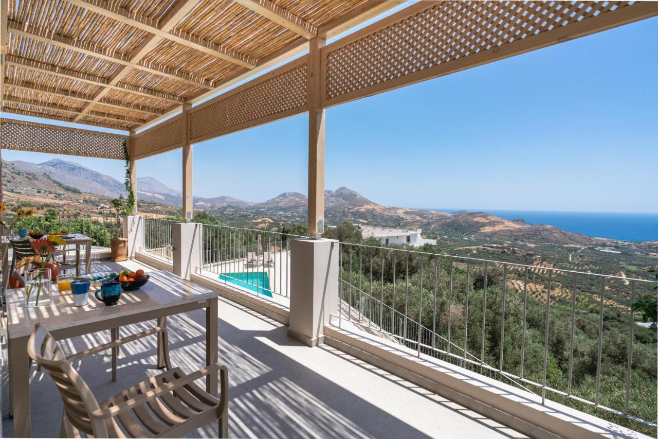 Villa Aloni With 180° Seaview, Private Pool & Bbq, 2km From Plakias