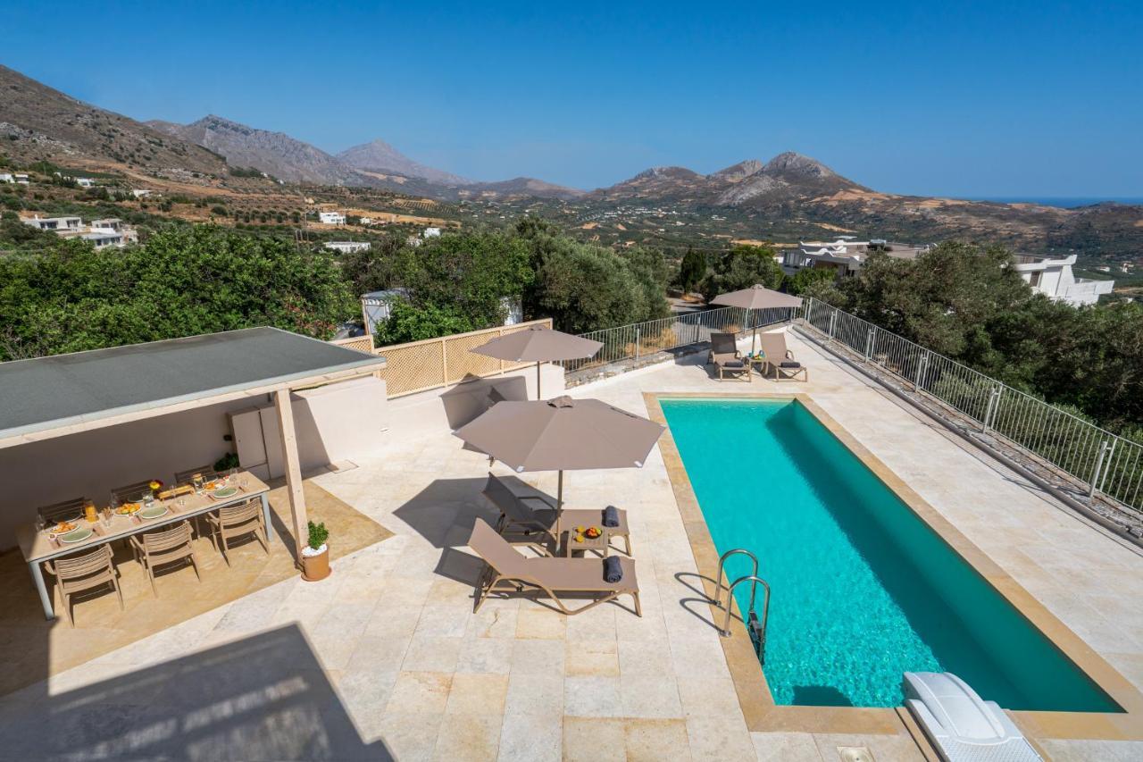 Villa Aloni With 180° Seaview, Private Pool & Bbq, 2km From Plakias